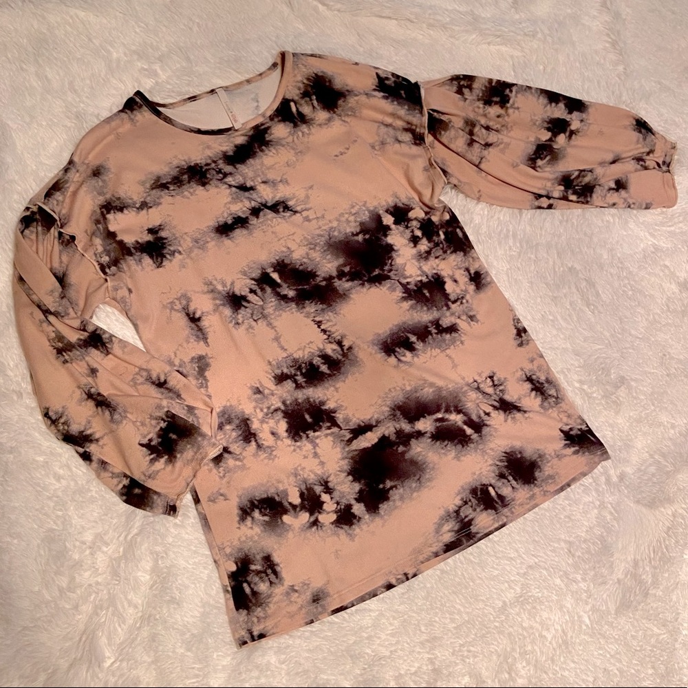 BOGO - Pink & Black Tie-dye Sweater